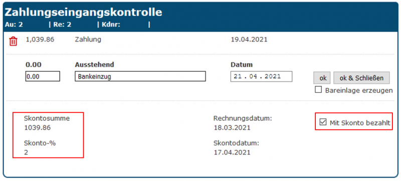 Datei:Zahlungseingangskontrolle mit Skonto.PNG